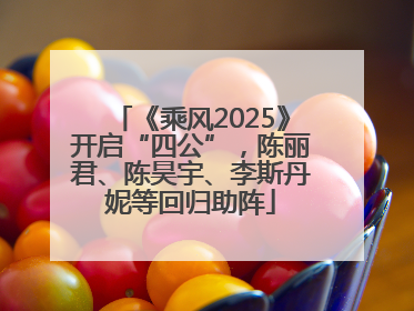 《乘风2025》开启“四公”，陈丽君、陈昊宇、李斯丹妮等回归助阵