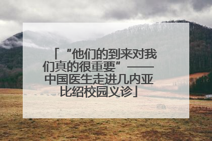 “他们的到来对我们真的很重要”——中国医生走进几内亚比绍校园义诊