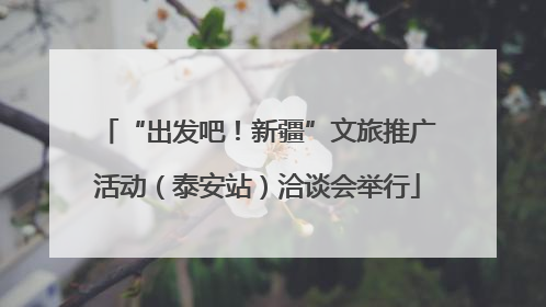 “出发吧！新疆”文旅推广活动（泰安站）洽谈会举行