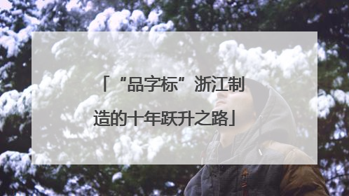 “品字标”浙江制造的十年跃升之路
