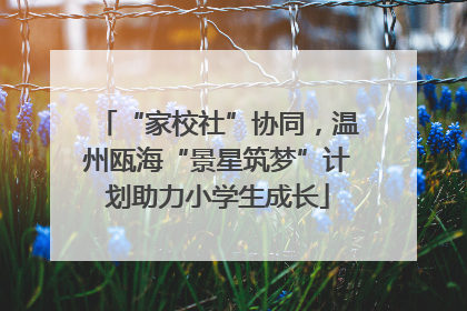 “家校社”协同，温州瓯海“景星筑梦”计划助力小学生成长