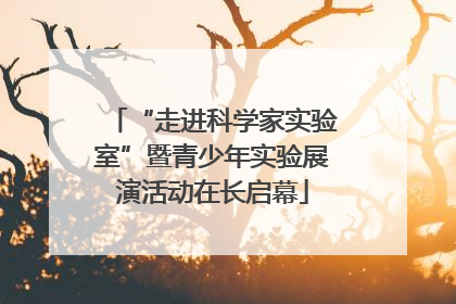 “走进科学家实验室”暨青少年实验展演活动在长启幕