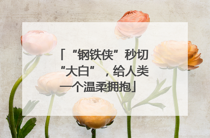“钢铁侠”秒切“大白”，给人类一个温柔拥抱