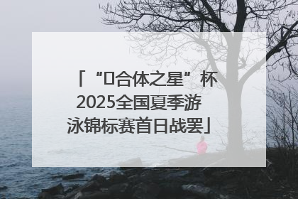 “﻿合体之星”杯2025全国夏季游泳锦标赛首日战罢