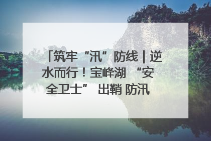 筑牢“汛”防线｜逆水而行！宝峰湖 “安全卫士” 出鞘 防汛应急再添硬核力量