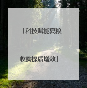科技赋能夏粮收购提质增效