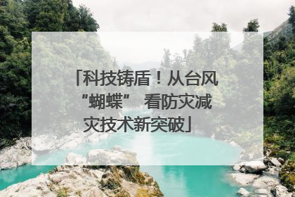 科技铸盾！从台风“蝴蝶” 看防灾减灾技术新突破