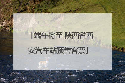 端午将至 陕西省西安汽车站预售客票