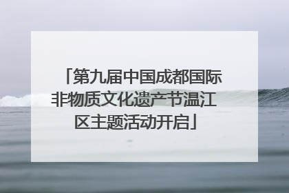 第九届中国成都国际非物质文化遗产节温江区主题活动开启