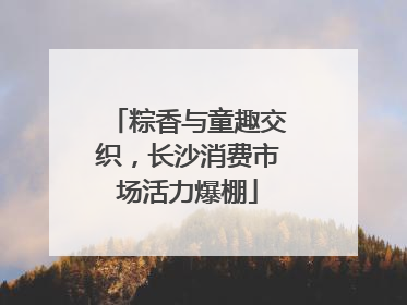 粽香与童趣交织，长沙消费市场活力爆棚