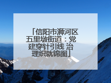 信阳市浉河区五里墩街道：党建穿针引线 治理织就锦图