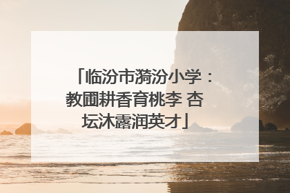 临汾市漪汾小学：教圃耕香育桃李 杏坛沐露润英才