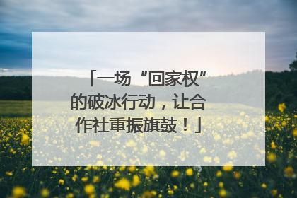 一场“回家权”的破冰行动，让合作社重振旗鼓！