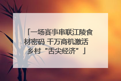 一场赛事串联江陵食材密码 千万商机激活乡村“舌尖经济”