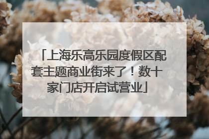 上海乐高乐园度假区配套主题商业街来了！数十家门店开启试营业