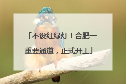不设红绿灯！合肥一重要通道，正式开工