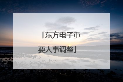 东方电子重要人事调整