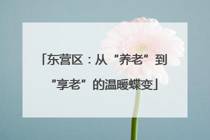 东营区：从“养老”到“享老”的温暖蝶变