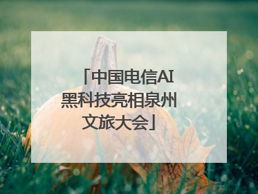 中国电信AI黑科技亮相泉州文旅大会