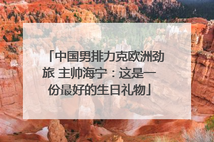 中国男排力克欧洲劲旅 主帅海宁：这是一份最好的生日礼物