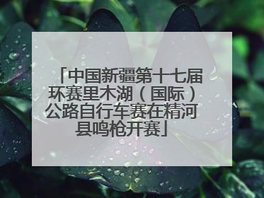 中国新疆第十七届环赛里木湖（国际）公路自行车赛在精河县鸣枪开赛
