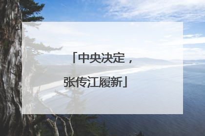中央决定，张传江履新