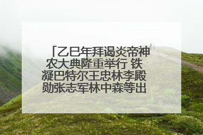 乙巳年拜谒炎帝神农大典隆重举行 铁凝巴特尔王忠林李殿勋张志军林中森等出席 孙伟主持