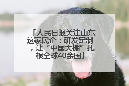 人民日报关注山东这家民企：研发定制，让“中国大棚”扎根全球40余国