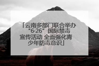 云南多部门联合举办“6·26”国际禁毒宣传活动 全面强化青少年防毒意识