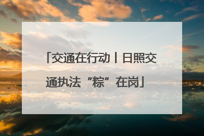 交通在行动丨日照交通执法“粽”在岗