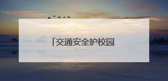 交通安全护校园 平安守护伴成长