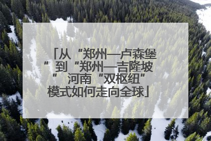 从“郑州—卢森堡”到“郑州—吉隆坡” 河南“双枢纽”模式如何走向全球