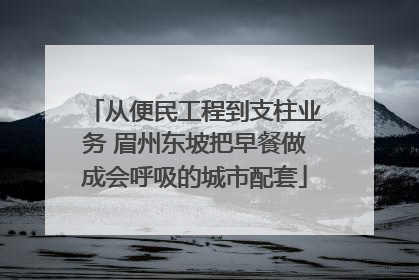 从便民工程到支柱业务 眉州东坡把早餐做成会呼吸的城市配套