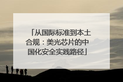 从国际标准到本土合规：美光芯片的中国化安全实践路径