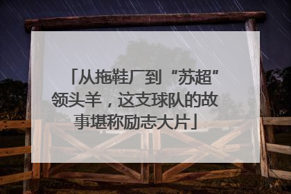 从拖鞋厂到“苏超”领头羊，这支球队的故事堪称励志大片