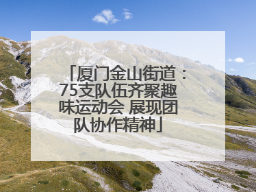 厦门金山街道：75支队伍齐聚趣味运动会 展现团队协作精神