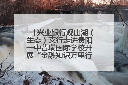 兴业银行观山湖（生态）支行走进贵阳一中普瑞国际学校开展“金融知识万里行”宣传活动