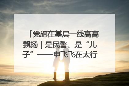 党旗在基层一线高高飘扬｜是民警、是“儿子”——申飞飞在太行山中的一线坚守