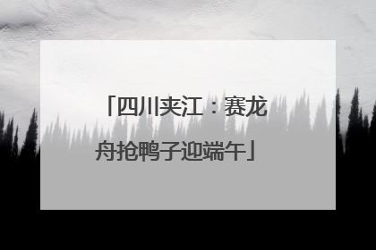 四川夹江：赛龙舟抢鸭子迎端午
