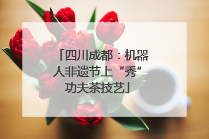 四川成都：机器人非遗节上“秀”功夫茶技艺