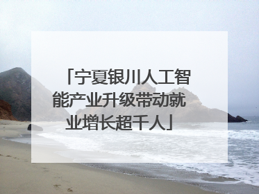 宁夏银川人工智能产业升级带动就业增长超千人