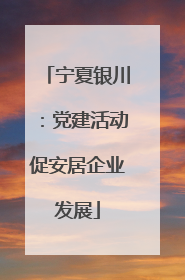 宁夏银川：党建活动促安居企业发展