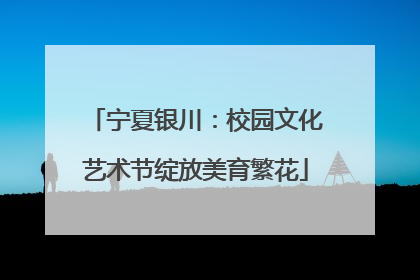 宁夏银川：校园文化艺术节绽放美育繁花