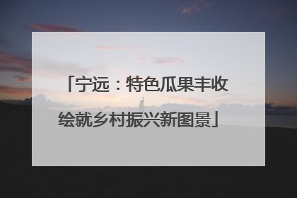宁远：特色瓜果丰收绘就乡村振兴新图景