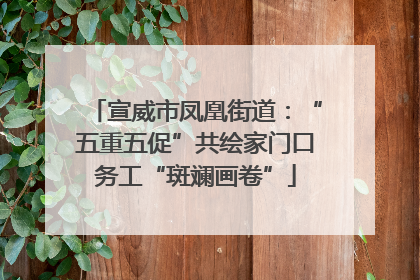 宣威市凤凰街道：“五重五促”共绘家门口务工“斑斓画卷”