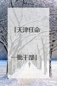 天津任命一批干部