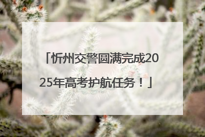 忻州交警圆满完成2025年高考护航任务！