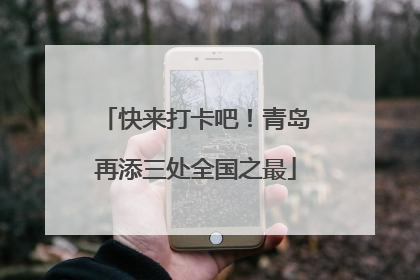 快来打卡吧！青岛再添三处全国之最