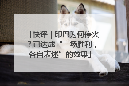 快评｜印巴为何停火？已达成“一场胜利，各自表述”的效果
