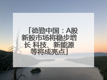 德勤中国：A股新股市场将稳步增长 科技、新能源等将成亮点
